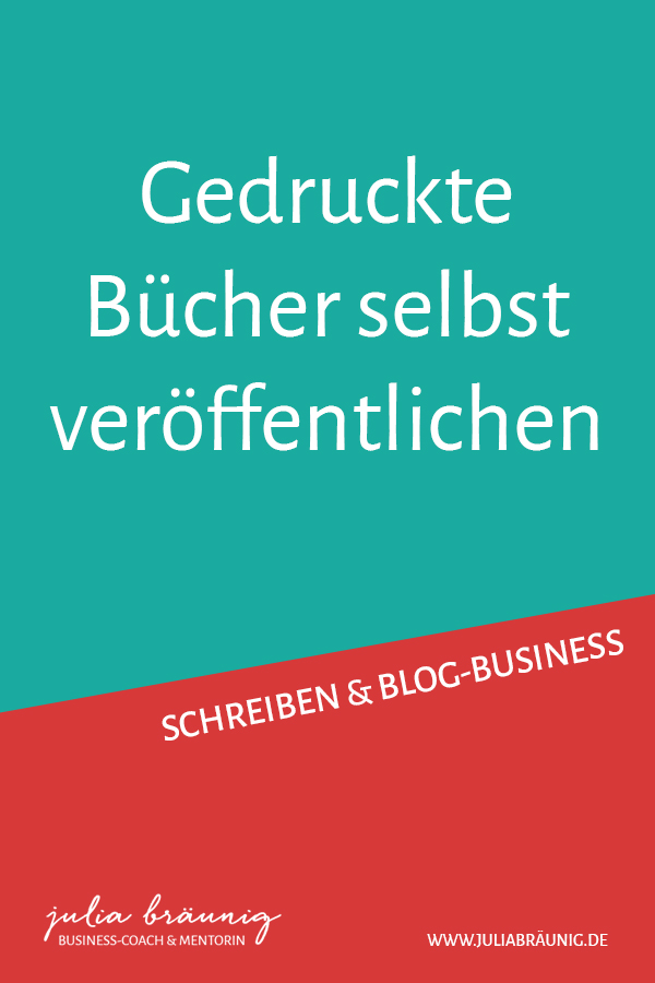 Gedruckte Bücher selbst veröffentlichen