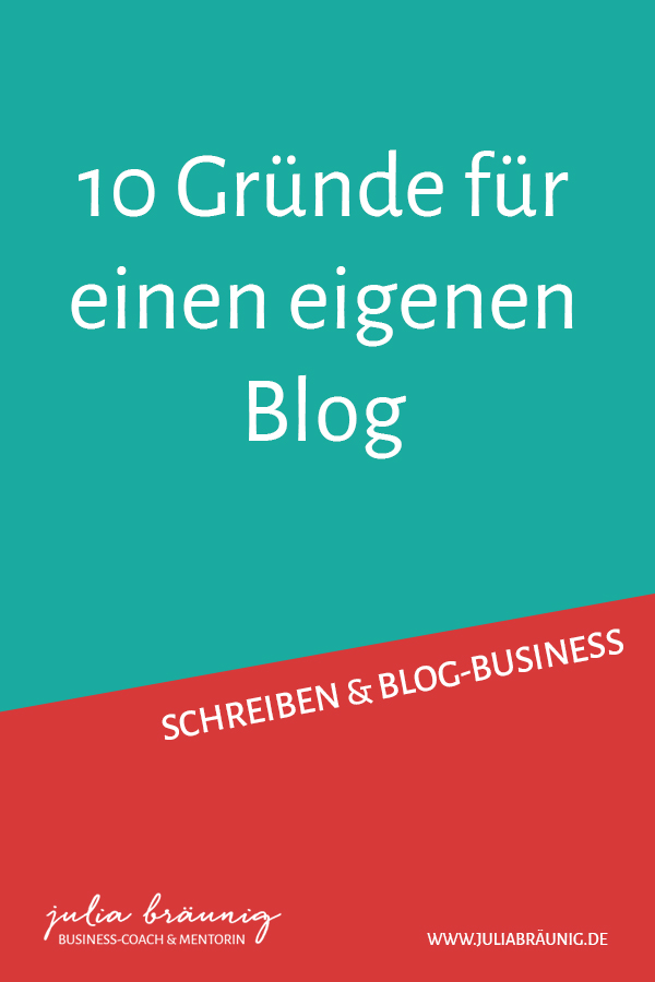 10 Gründe für einen eigenen Blog