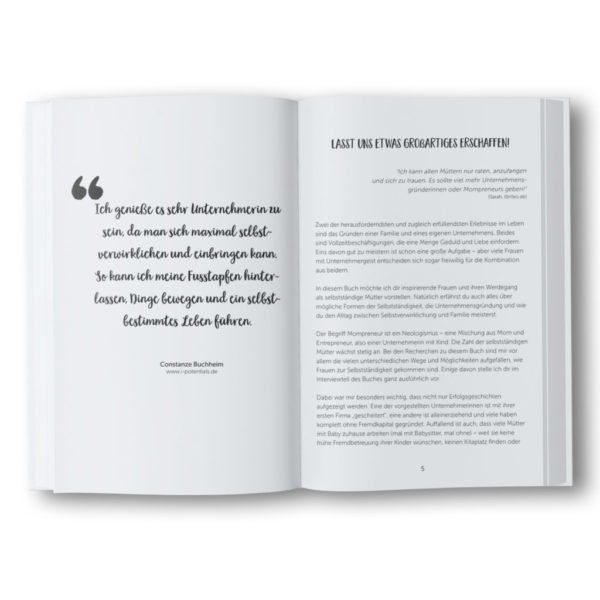 Taschenbuch "Mompreneurs: Selbstständig mit Kind"