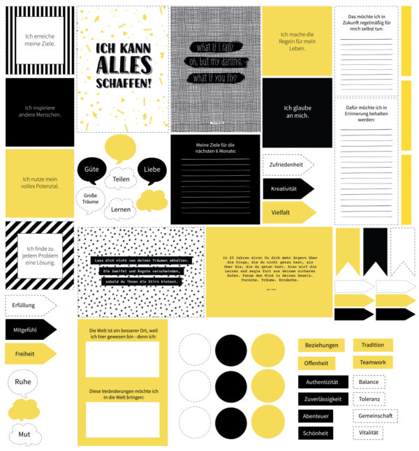 Vision Board Layout Set