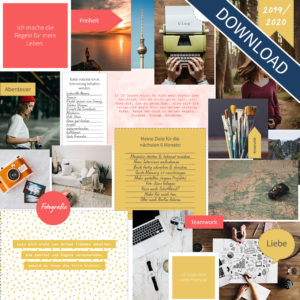 Vision Board Layout-Set - "Colors" (Digital Download)
