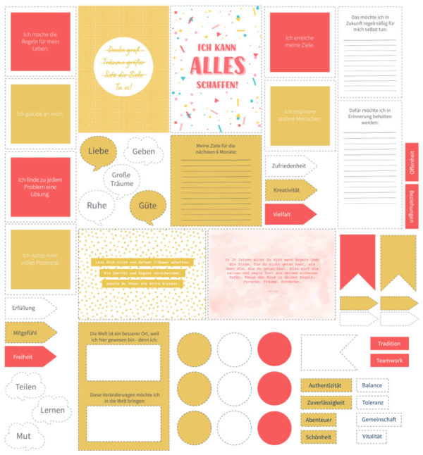 Vision Board Layout-Set - "Colors"