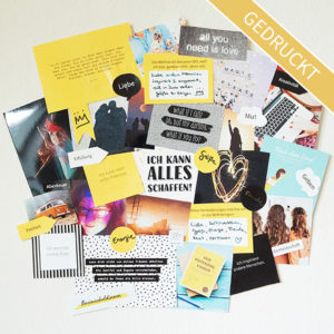 Vision Board Layout Set gedruckt