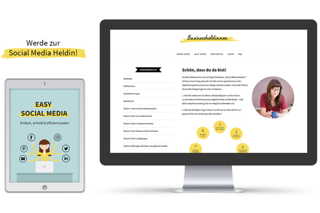Easy Social Media : Werde zur Social Media Heldin