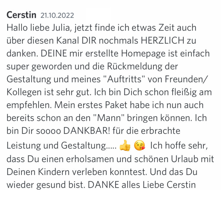 Kundenfeedback Businessheldinnen