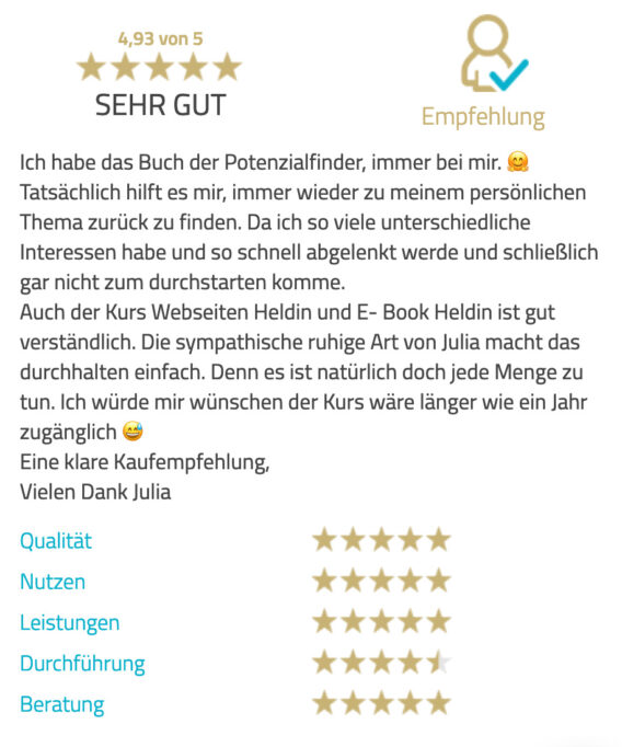 Kundenfeedback Businessheldinnen