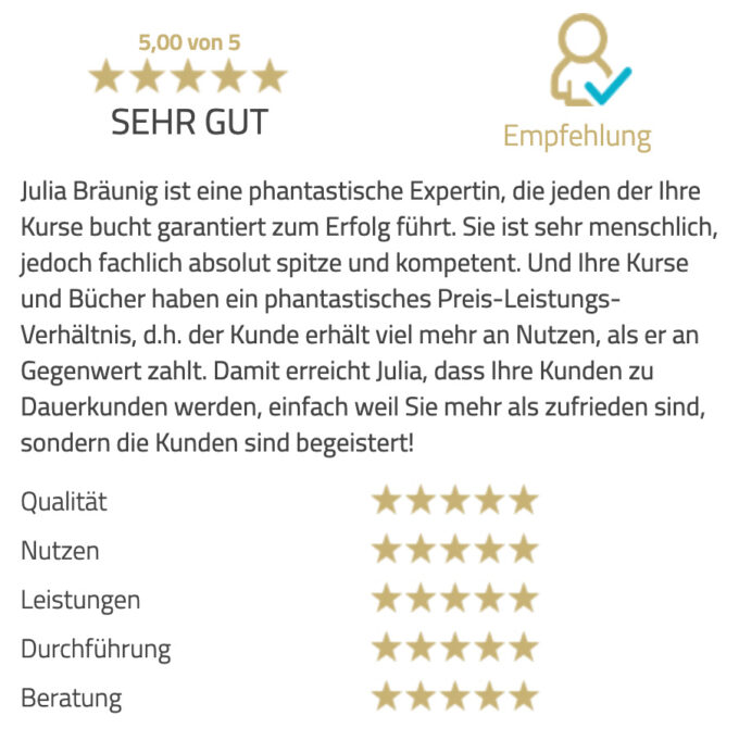 Kundenfeedback Businessheldinnen