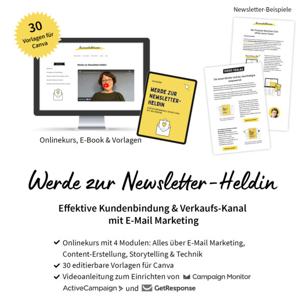 Onlinekurs "Werde zur Newsletter-Heldin"