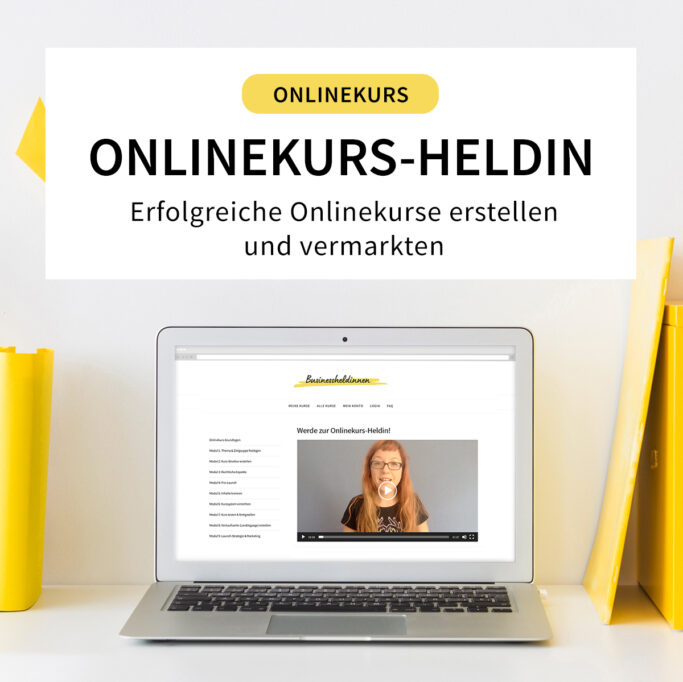 Onlinekurs-Heldin