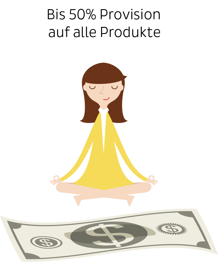 Erhalte bis zu 50% Provision mit meinem Affiliate-Programm